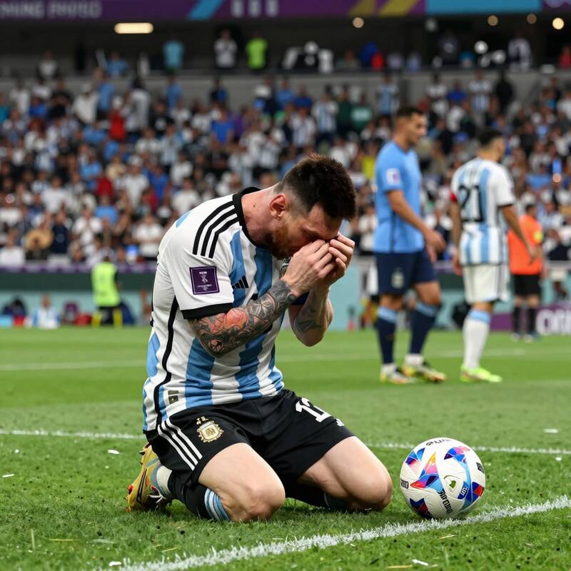 Messi khóc giữa hỗn loạn: Argentina thua trận, thua cả hình ảnh - 5555